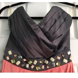 Lipsy pink and gray dress UK size 6